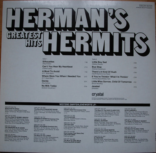 Herman's Hermits : Greatest Hits (LP, Comp)