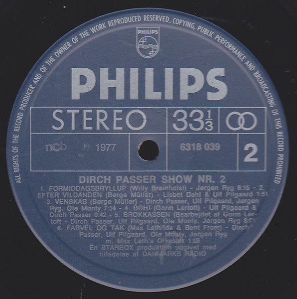 Dirch Passer : Dirch Passer Show 2 (LP)