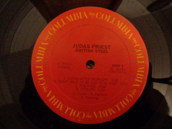 Judas Priest : British Steel (LP, Album, RE, Car)