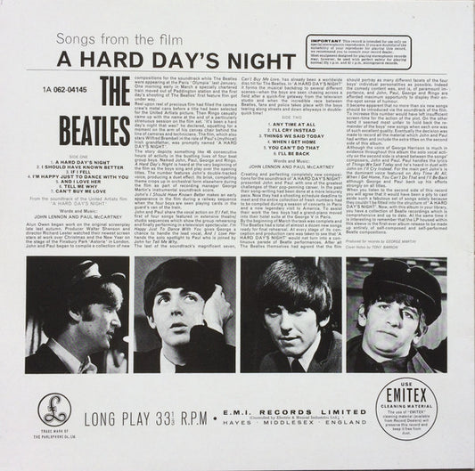 The Beatles - A Hard Day's Night (LP) (Very Good Plus (VG+)) - Skanderborg Vinyl