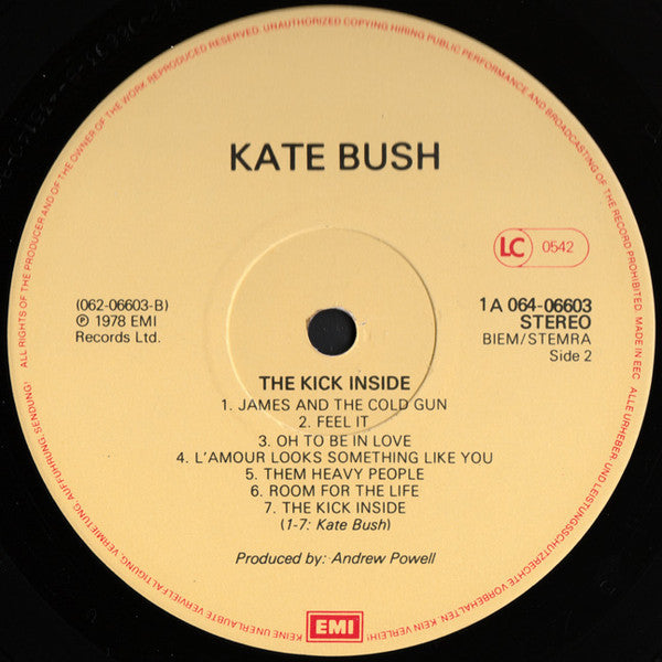 Kate Bush : The Kick Inside (LP, Album, RE)