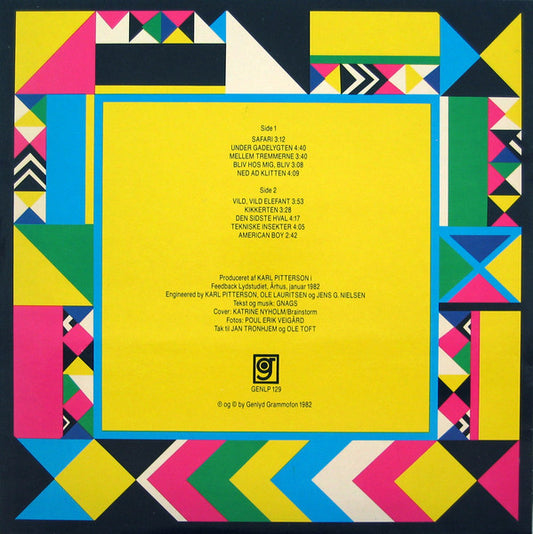 Gnags - Safari (LP) (Very Good Plus (VG+)) - Skanderborg Vinyl