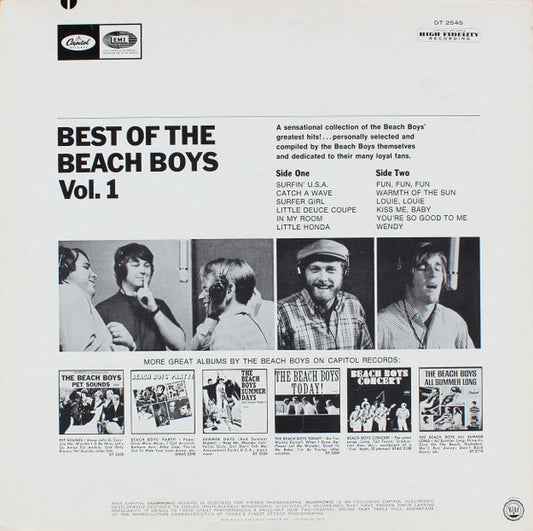The Beach Boys - Best Of The Beach Boys (LP) (Very Good Plus (VG+)) - Skanderborg Vinyl