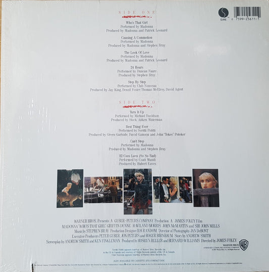 Madonna : Who's That Girl (Original Motion Picture Soundtrack) (LP, Album, All)
