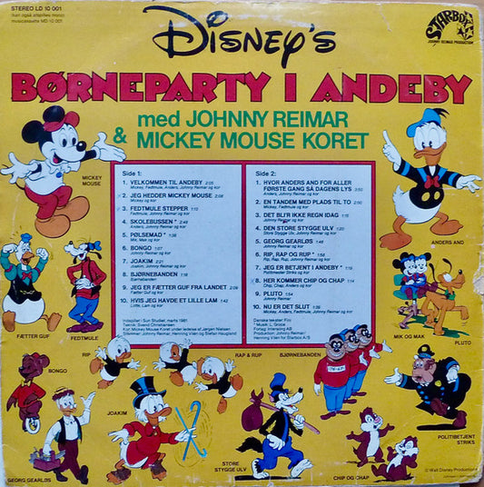 Johnny Reimar & Mickey Mouse Koret : Børneparty I Andeby (LP, Album)