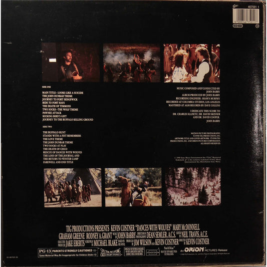 John Barry : Dances With Wolves (Original Motion Picture Soundtrack) (LP, Album)