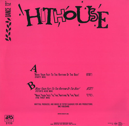 Hithouse : Move Your Feet To The Rhythm Of The Beat (12")
