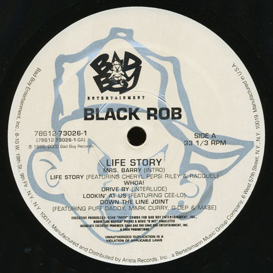 Black Rob - Life Story (2xLP) (Very Good Plus (VG+)) - Skanderborg Vinyl