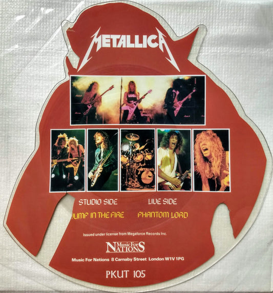 Metallica : Jump In The Fire (7", Shape, Single, Pic)