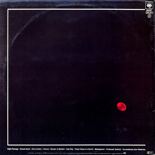 Weather Report : Night Passage (LP, Album)