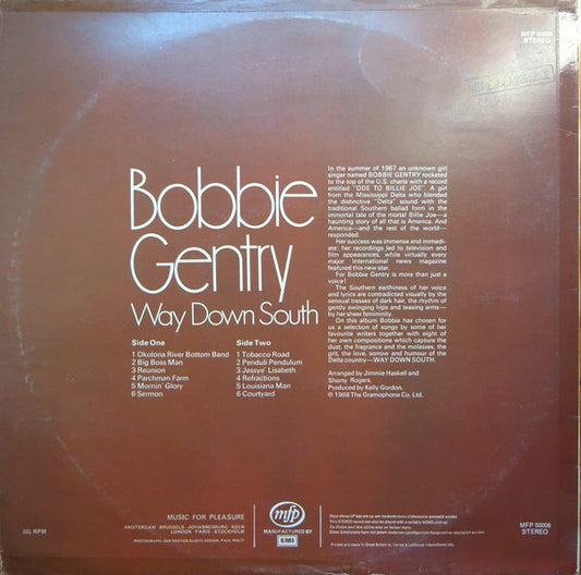 Bobbie Gentry - Way Down South (LP) (Very Good Plus (VG+)) - Skanderborg Vinyl