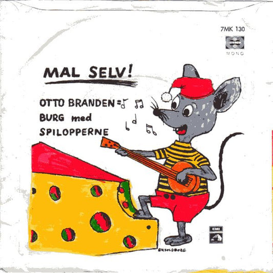 Otto Brandenburg Med Spilopperne : Søren Banjomus (7", Mono, RE)