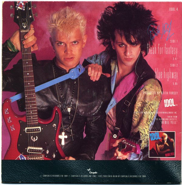 Billy Idol : Flesh For Fantasy (7", Single, Gat)