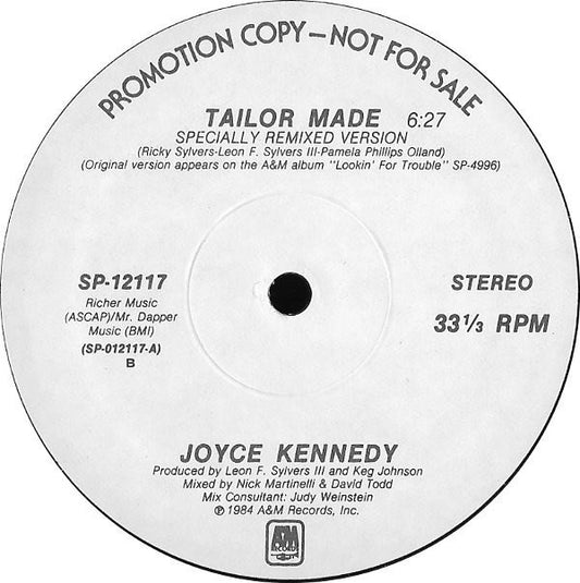 Joyce Kennedy : Tailor Made (12", Promo)
