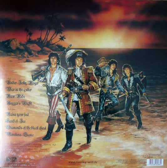 Running Wild : Under Jolly Roger (LP, Album, RE, RM)