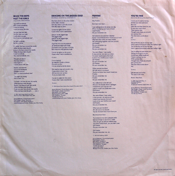 Sister Sledge : When The Boys Meet The Girls (LP, Album)