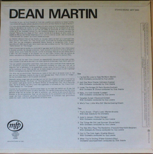 Dean Martin - Dean Martin (LP) (Very Good Plus (VG+)) - Skanderborg Vinyl
