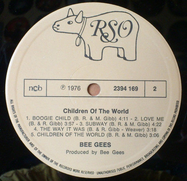 Bee Gees : Children Of The World (LP, Album, RE)