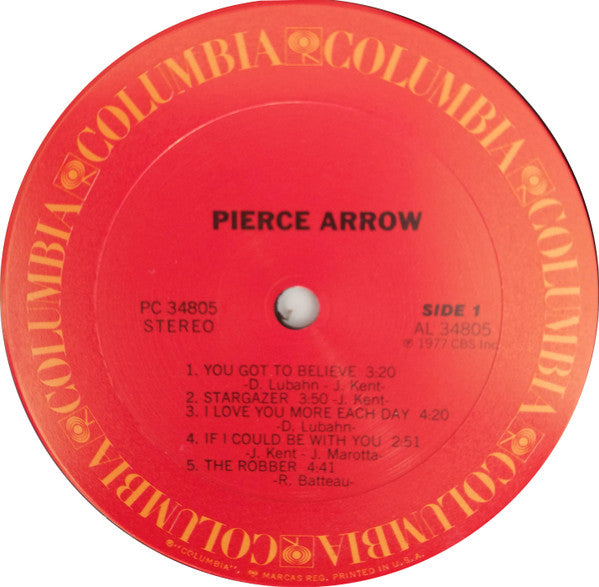 Pierce Arrow : Pierce Arrow (LP, Album, Pit)