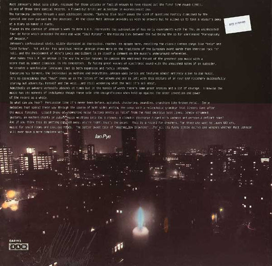 Matt Johnson : Burning Blue Soul (LP, Album, RE)