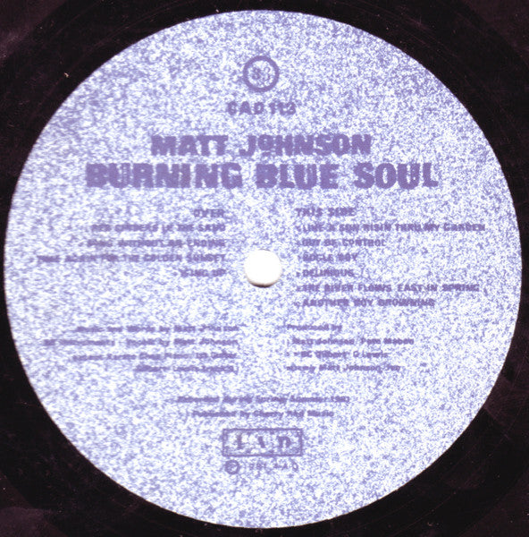 Matt Johnson : Burning Blue Soul (LP, Album, RE)