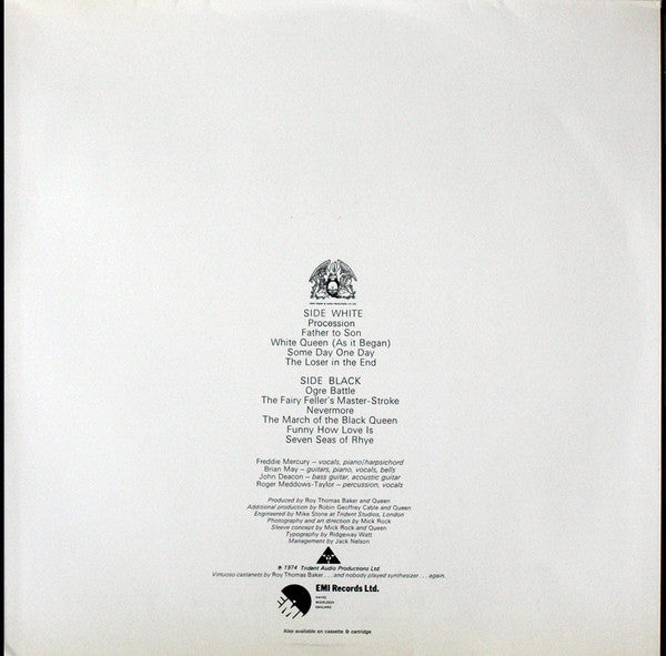 Queen : Queen II (LP, Album, RE, Gat)