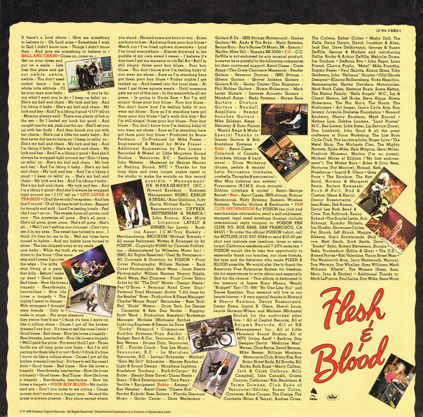 Poison (3) : Flesh & Blood (LP, Album)