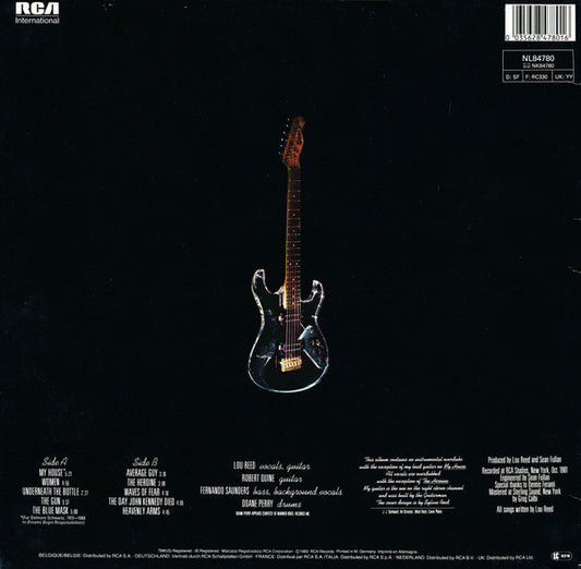 Lou Reed : The Blue Mask (LP, Album, RE)