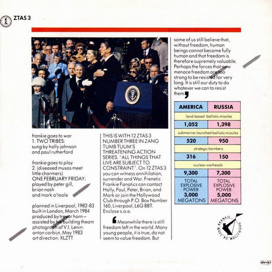 Frankie Goes To Hollywood - Two Tribes (7") (Very Good Plus (VG+)) - Skanderborg Vinyl