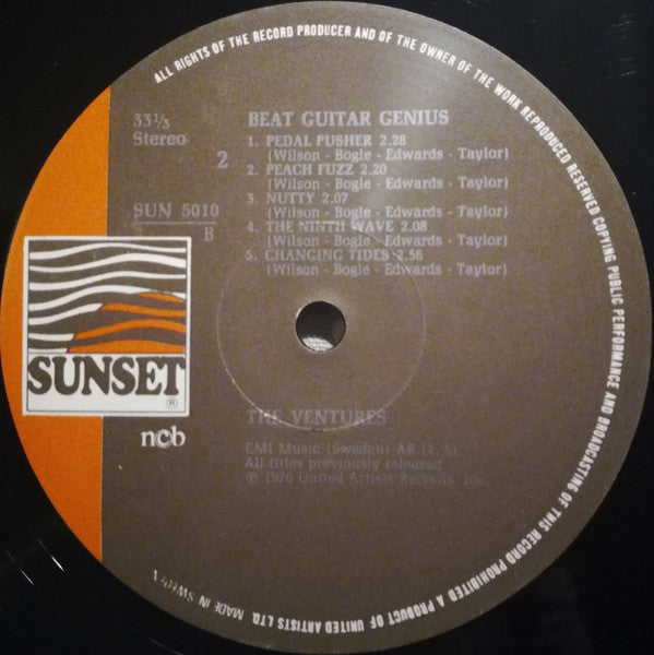The Ventures : Beat Guitar Genius (LP, Comp, RE)