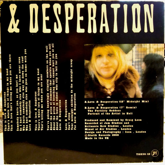 Jeffrey Lee Pierce : Love & Desperation (12")