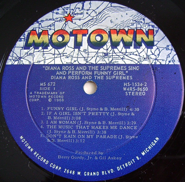 Diana Ross & The Supremes* : Sing And Perform "Funny Girl" (LP, Album, Gat)