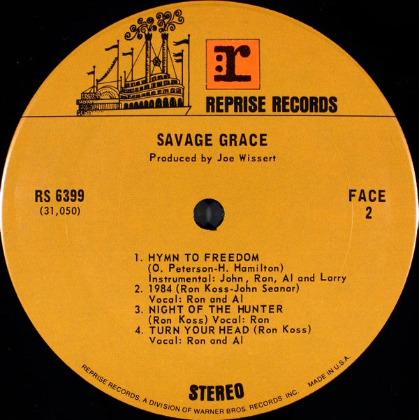 Savage Grace (2) : Savage Grace (LP, Album, Ter)