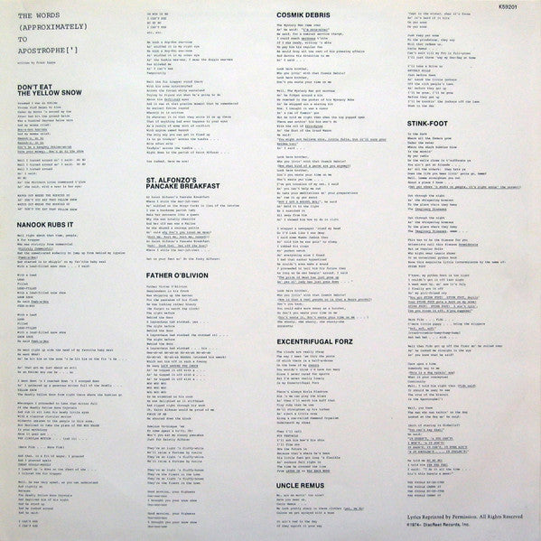 Frank Zappa : Apostrophe (') (LP, Album)