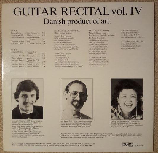 Kresten Korsbæk : Guitar Recital vol. IV (LP, Album)