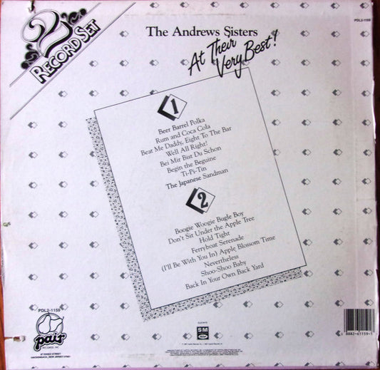 The Andrews Sisters - At Their Very Best (2xLP) (Near Mint (NM or M-)) - Skanderborg Vinyl