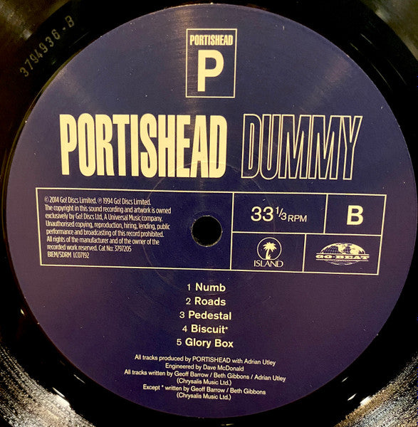 Portishead : Dummy (LP, Album, RE, RP, 180)