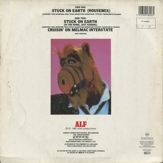 ALF - Stuck On Earth (Housemix) (12") (Very Good Plus (VG+)) - Skanderborg Vinyl