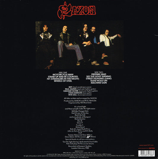 Saxon : Wheels Of Steel (LP, Album, Ltd, RE, Swi)