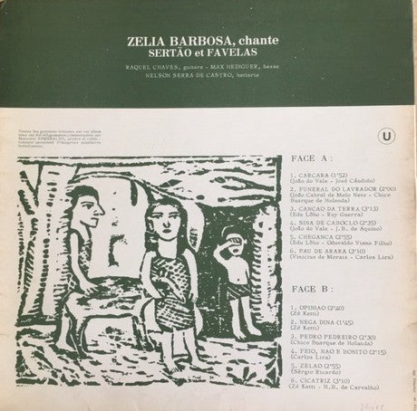 Zélia Barbosa : Brésil (Sertão & Favelas) (LP, Album, Ⓤ)