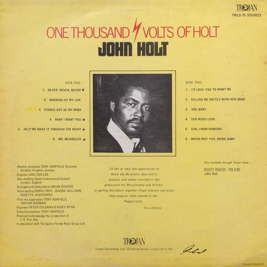 John Holt : 1000 Volts Of Holt (LP, Album, RE, Blu)