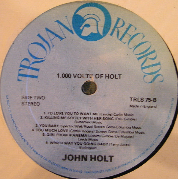 John Holt : 1000 Volts Of Holt (LP, Album, RE, Blu)