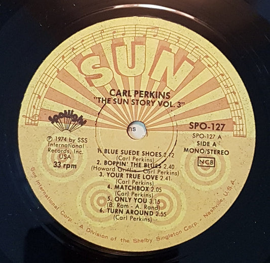 Carl Perkins - The Sun Story Vol. 3 (LP) (Very Good Plus (VG+)) - Skanderborg Vinyl