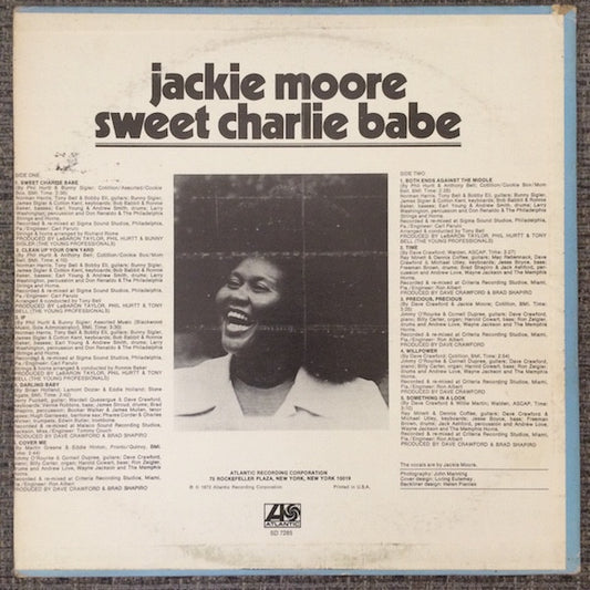 Jackie Moore : Sweet Charlie Babe (LP, Album, RI)