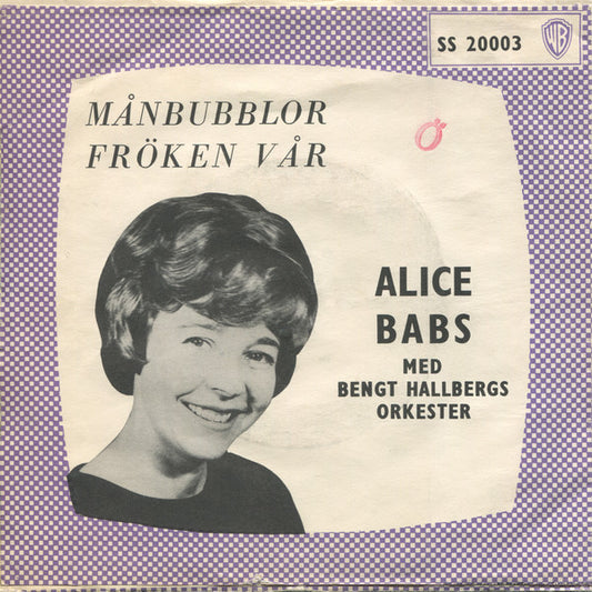 Alice Babs Med Bengt Hallbergs Orkester - Månbubblor / Fröken Vår (7") (Very Good (VG)) - Skanderborg Vinyl