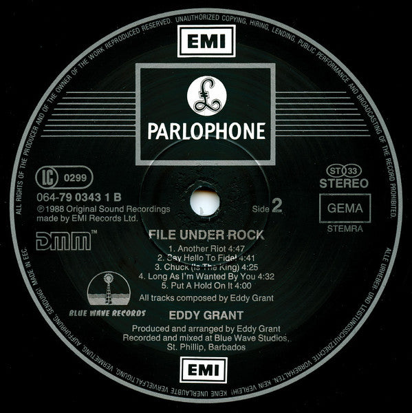 Eddy Grant - File Under Rock (LP) (Very Good Plus (VG+)) - Skanderborg Vinyl