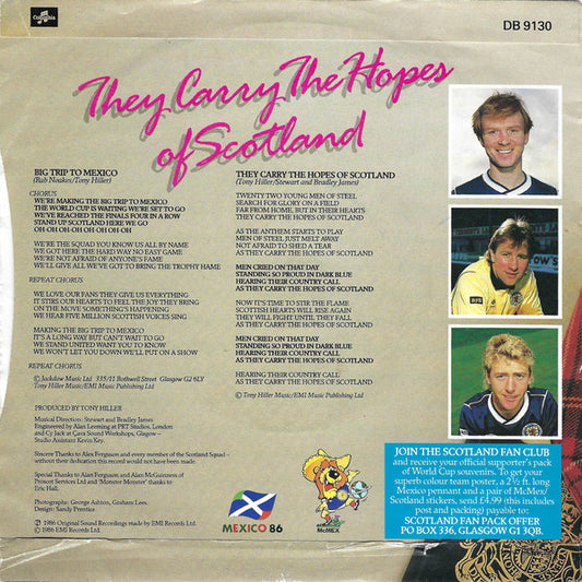 Scotland World Cup Squad : Big Trip To Mexico / Carry The Hopes Of Scotland (7", Single)