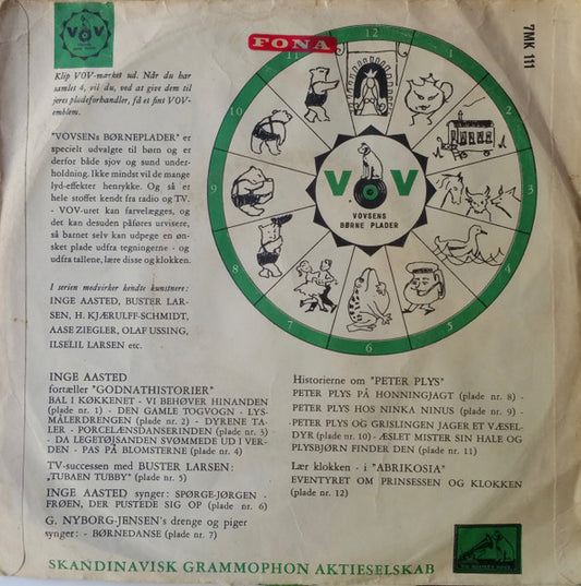 Helge Kjærulff-Schmidt, Aase Ziegler, Ilselil Larsen, Hannah Rahlff, Olaf Ussing : Æslet Mister Sin Hale Og Peter Plys Finder Den (7", RE, Gre)