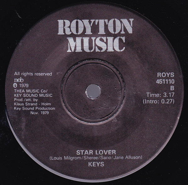 Keys (7) : Captain Kirk's Disco Trek (7", RP)