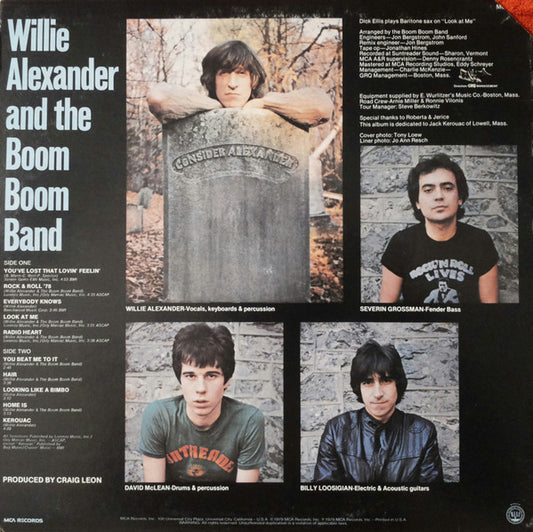 Willie Alexander And The Boom Boom Band* : Willie Alexander And The Boom Boom Band (LP, Album, Glo)